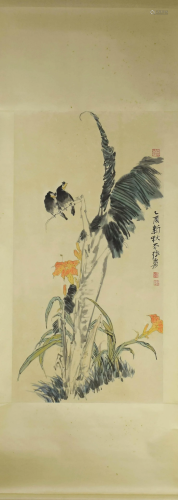 A Chinese Flower&Bird Pattern Painting