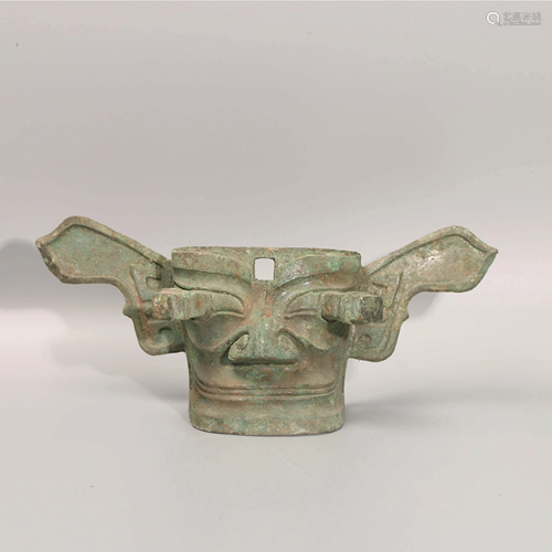 A Chinese Bronze Mask