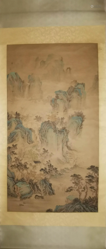 A Chinese pavilion Painting