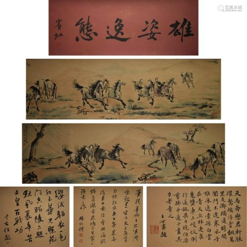 A set of Chinese Calligraphy Painting