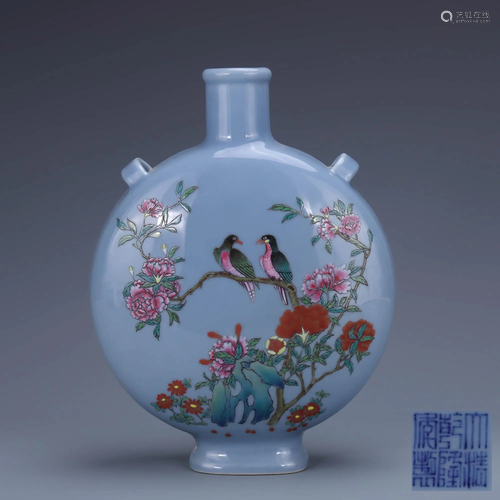 A Chinese Famille Rose Flower&Bird Pattern Porcelain