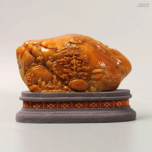 A Chinese Shoushan Stone Carved Ornament