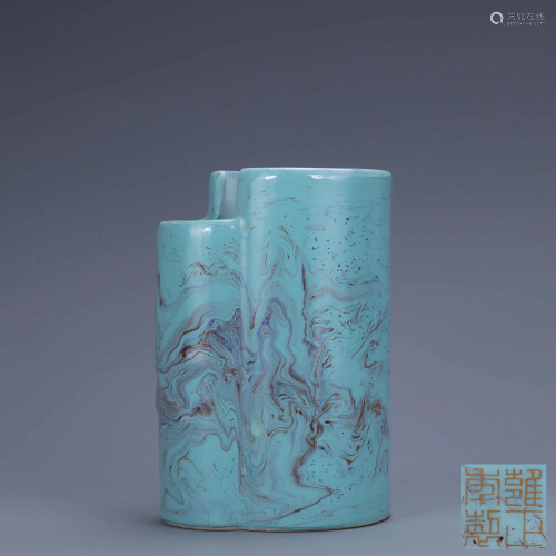 A Chinese Fancy Glaze Porcelain Brush Pot