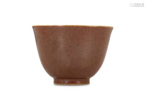 A CHINESE JIANG-GLAZED WINE CUP.