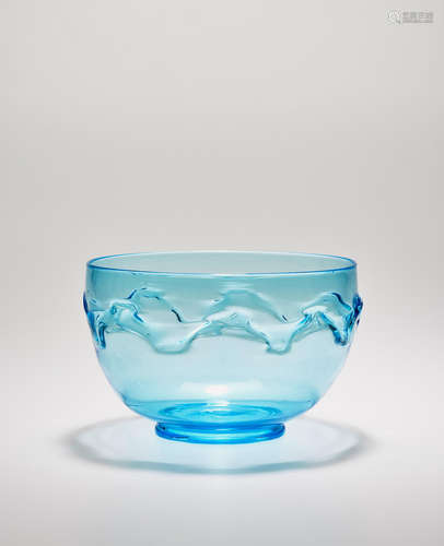 Vittorio Zecchin (1878-1947) Soffiato Vase circa 1921-23, for MVM Cappellin, model no. 1615CV, blown glass with iridized surface, acid stamp 'MVM Cappellin Murano' height 4 3/4in (12cm); diameter 7 3/8in (18.5cm)