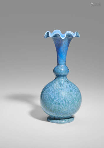 Salviati & C. (founded 1877) Fruste Vase circa 1890 blown glass internally decorated with aventurine powders height 9in (23cm); diameter 4in (10cm)