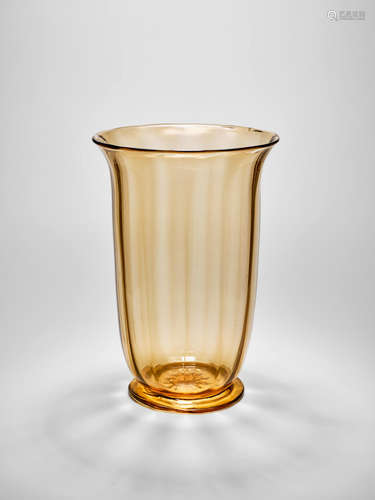 Vittorio Zecchin (1878-1947) Large Soffiato Vase circa 1924-25 for MVM Cappellin, model no. 5013, blown glass height 17in (43cm); diameter 11 1/2in (29cm)