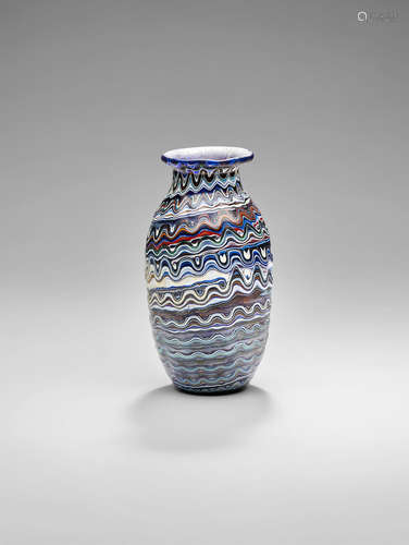 Fratelli Toso (1902-1980); attributed to Vase circa 1900 blown glass height 7 1/4in (18.5cm); diameter 3 3/4in (9.5cm)