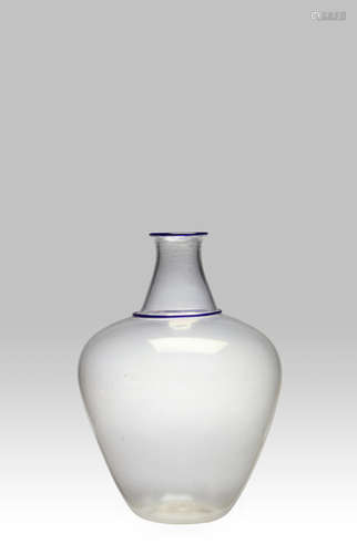 Vittorio Zecchin (1878-1947); attributed to Vase circa 1925 for MVM Cappellin, blown glass with applied decoration and iridized surface height 13in (33cm); diameter 8in (20cm)