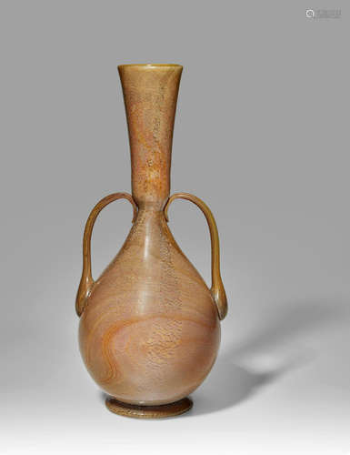 Salviati & C. (founded 1877); attributed to Twin-Handled Vase circa 1890 blown glass with applied handles height 14 1/4in (36cm); width 8 1/4in (16cm); depth 5 1/2in (14cm)