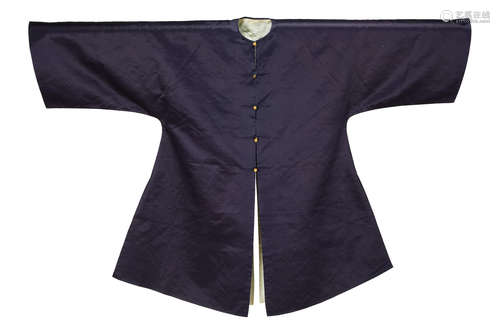 THREE CHINESE MEN's SILK INFORMAL ROBES Early 19th Century