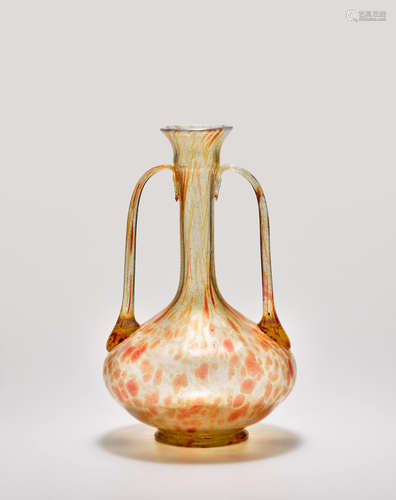 Salviati & C. (founded 1877) Amphora circa 1880 blown opalescent glass internally decorated with gold powders height 10 1/2in (27cm); width 5 1/2in (14cm)