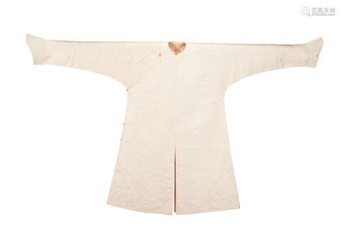 A CHINESE man's silk informal robe, Changfu 19th Century