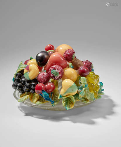 Artisti Barovier (1890-1919) Still Life circa 1910 blown and applied glass height 5in (13cm); diameter 7in (18cm)