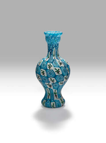 Fratelli Toso (1902-1980) Murrine Vase circa 1920 murrine glass height 6 3/4in (17cm); diameter 3in (7.5cm)