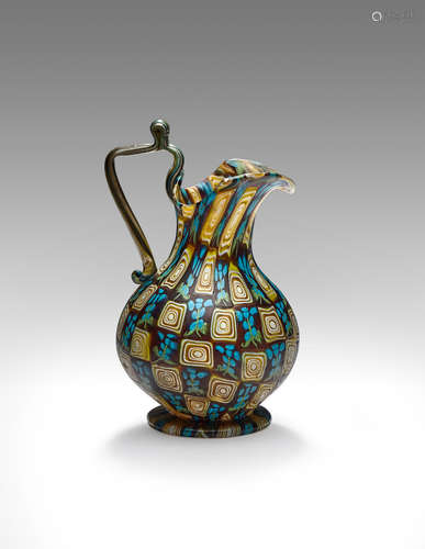 Fratelli Toso (1902-1980) Murrine Pitcher circa 1910 blown murine glass height 7in (18cm); width 4 1/2in (11.5cm)