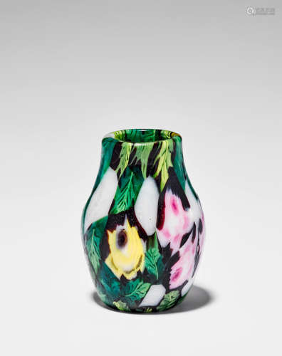 Giuseppe Barovier (1853-1942) Vase circa 1920 internally decorated blown glass height 2in (5cm); diameter 1 1/2 (4cm)