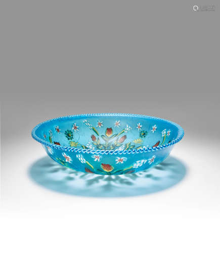 Vincenzo Moretti (1835-1901) Murrine Dish circa 1880 for Compagnia Venezia Murano, within fitted case, murrine glass height 1 1/4in (3cm); diameter 6 3/4in (17cm)