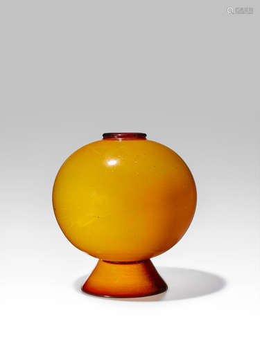 Carlo Scarpa (1906-1978) Cased Vase 1929-31 for MVM Cappellin, model no. 5680, opaque cased glass height 9 1/2in (24cm); diameter 7 1/2in (19cm)