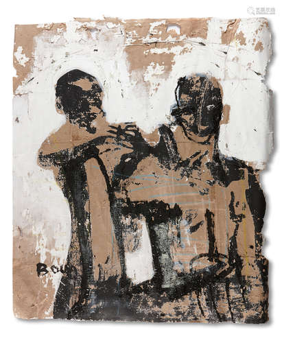 Armand Boua (Ivorian, born 1978) Untitled, 2013 (3) 82 x 95cm (32 5/16 x 37 3/8in).each.