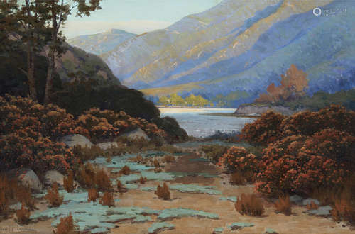 John Marshall Gamble (1863-1957) California Landscape 20 x 30in framed 26 x 36in