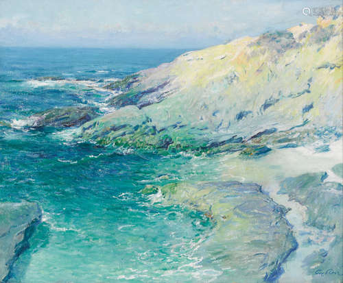 Guy Rose (1867-1925) View of Wood's Cove, Rockledge 24 x 29in framed 36 x 40in