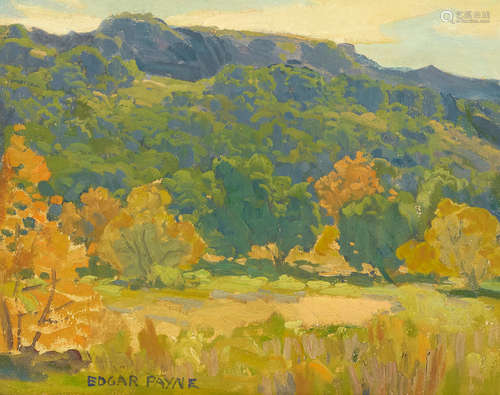 Edgar Payne (1883-1947) Laguna Canyon, Autumn Scene 13 3/4 x 17 1/2in framed 21 x 25in