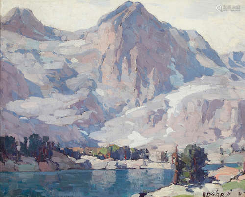 Edgar Payne (1883-1947) Sierra Buttes and Lower Sardine Lake 16 x 20in framed 24 x 28in