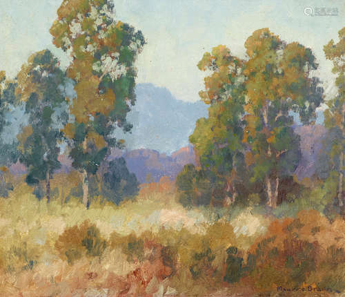 Maurice Braun (1877-1941) California Landscape 12 x 14in framed 18 x 20in