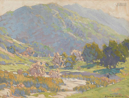 Edgar Payne (1883-1947) Santa Ana Canyon 12 x 15 3/4in framed 17 x 21in