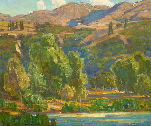 William Wendt (1865-1946) Creeping Shadows 30 x 36in framed 40 x 46in