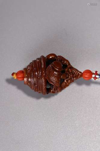 A Chinese Walnut Pendant