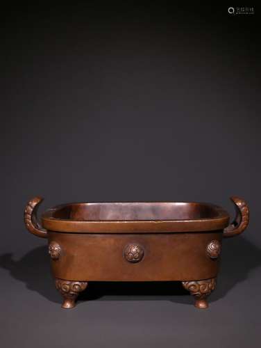 A Chinese Bronze Censer With Mark