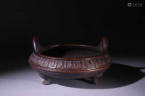 A Chinese Bronze Censer With Mark