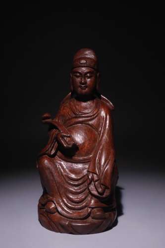 A Chinese Bamboo Figure Statue