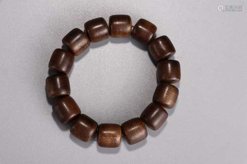 A Chinese Agarwood Bracelet