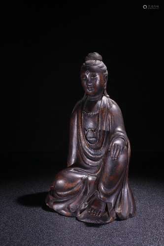 A Chinese Agarwood Guanyin Statue