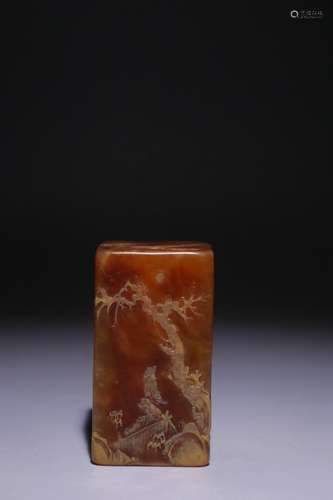 A Chinese Tianhuang Stone Story Carving Seal