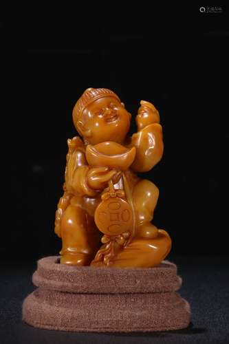 A Chinese Tianhuang Stone Figure Story Carving Ornament