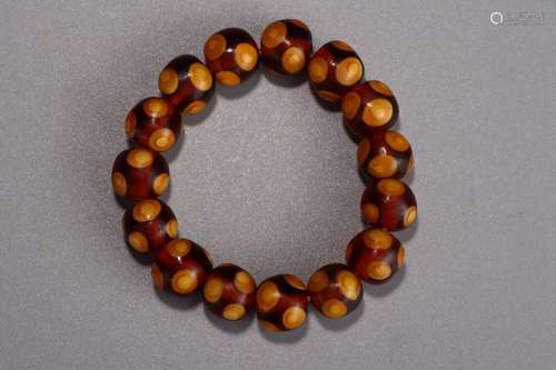 A Chinese Glass Ware Bracelet