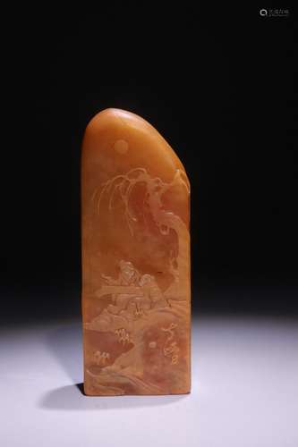 A Chinese Tianhuang Stone Figure Story Carving Seal