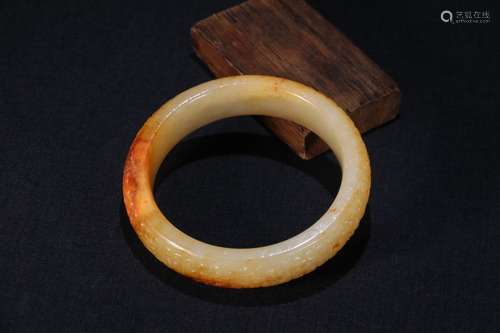 A Chinese Hetian Jade Bangle