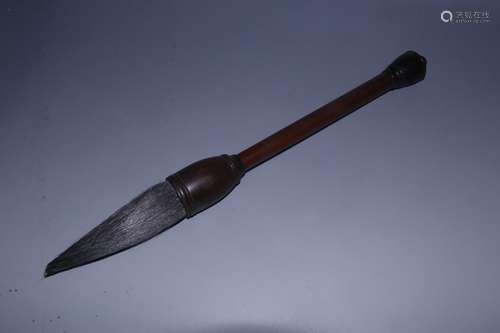 A Chinese Bamboo Poetry Carving Brush