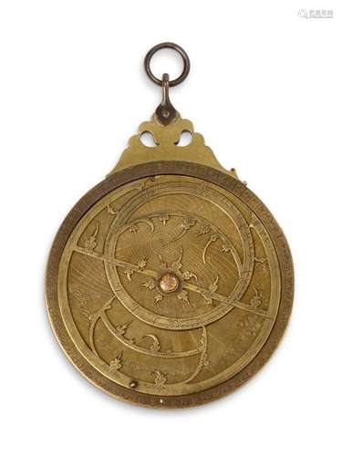 Rarissime astrolabe islamique persan en bronze et …