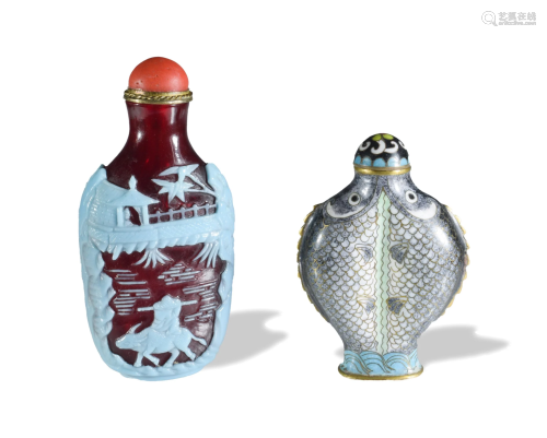 2 Chinese Snuff Bottles
