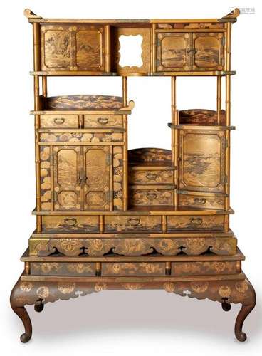 JAPON, époque Meiji (1868 1912) Cabinet Kazarida…