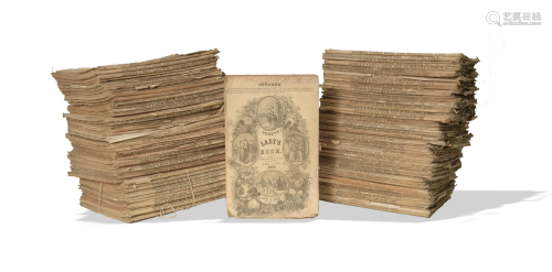 100 Godey's Lady's Book Magazines, 1850s - 1870s