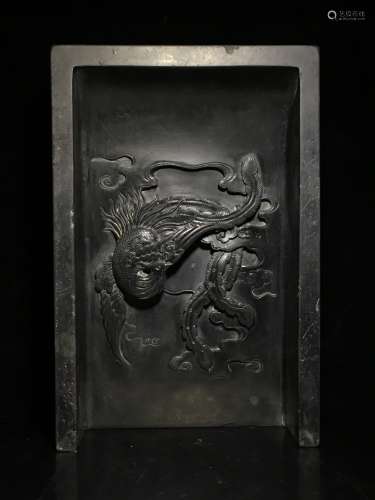 a chinese old collection inkstone