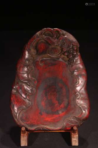 a chinese old collection duan stone inkstone
