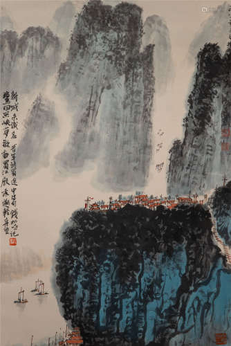 QIAN SONGYAN,  CHINESE PAINTING AND CALLIGRAPHY